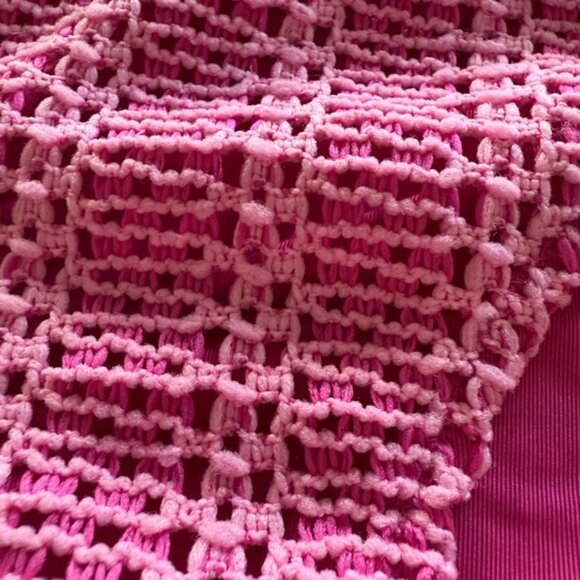 NEW Aerie Pink Crochet Bikini‎ Bottom Size M - Picture 3 of 5